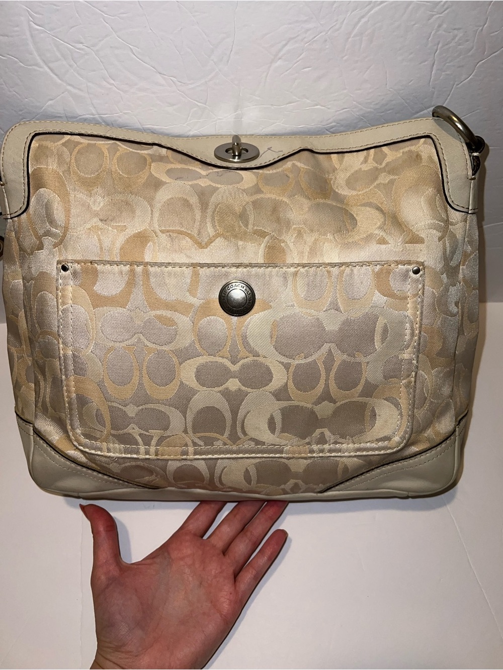 Vintage Y2K Coach Chelsea Optic Signature Tote - Picture 5 of 11